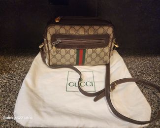 3. Vintage Gucci Shoulder Bag with Dust bag 8x7 $350.00