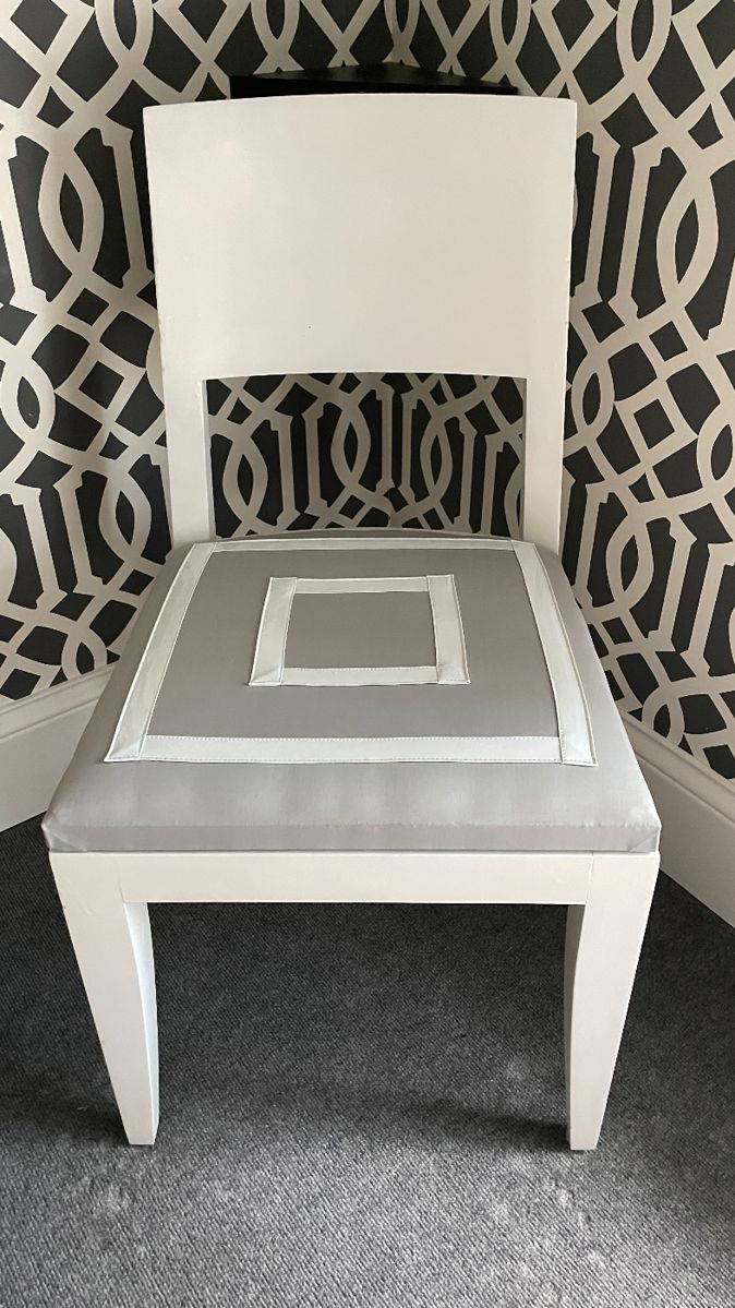 White Lacquered Chair. 