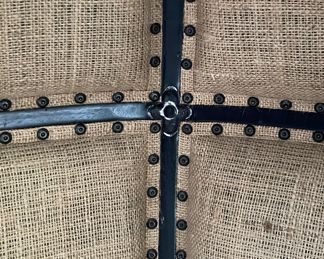 Jayson Home Ebonized Wood Vintage Porter Chair. Measures 30" W x 30" D x 60" H. Photo 4 of 4.