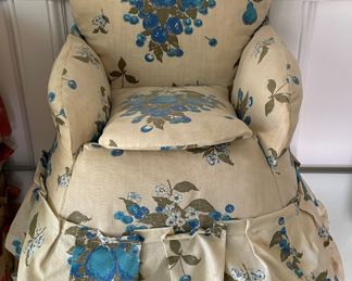 Vintage Upholstered Doll Club Chair - 2 Available. Photo 2 of 2.