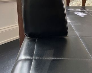 Mid-Century Faux Leather Upholstered Daybed. Measures 75" L x 30" D with 18" Seat Height. Photo 5 of 6.