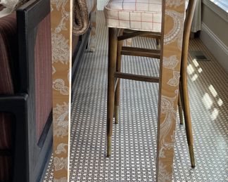 Stenciled Console-Style Bistro Table. Measures 95" W x 21" D x 42" H. Photo 1 of 3.