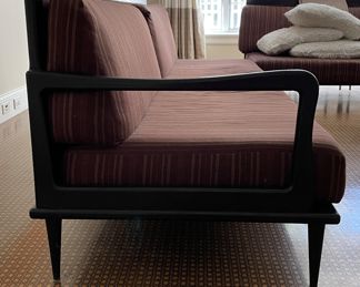 Three-Piece Mid Century Sectional-Style Sofa (Left Sofa Shown). Each Sofa Measures 94" W x 33" D. Adjoining Low Side Table Not Pictured (YET!) Adjoins The Two. Photo 2 of 4.