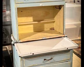 Vintage Step-Back Country Style Cupboard.