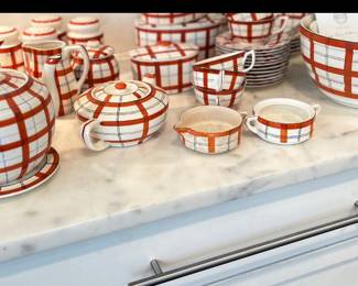 Red & Green Plaid Dinnerware.