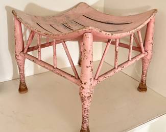 Vintage Pink Bench.