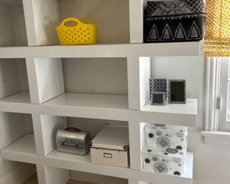 Mid-Century-Style Laminate Bookcase.