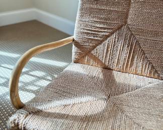 Woven Fiber / "Rush" Chair - 2 Available. Photo 2 of 2.