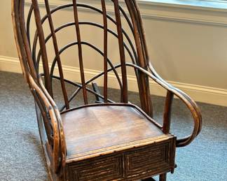 Bent Wood Arts & Crafts Rocking Chair.