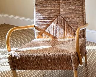 Woven Fiber / "Rush" Chair - 2 Available. Photo 1 of 2.
