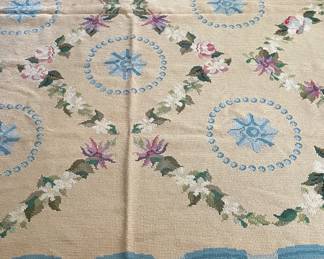 Stark Needlepoint Rug. Measures 7' 6" x 9'. Photo 1 of 2.