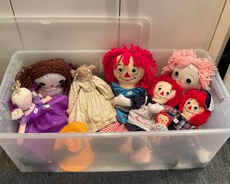Raggedy Ann Dolls.