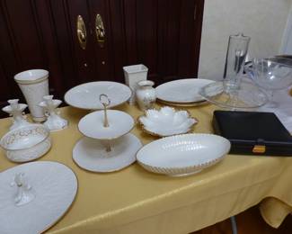 Lenox china vases & serving pieces