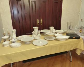 Lenox china vases & serving pieces