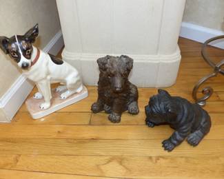 Dog statues