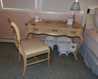 Painted trim desk & chair