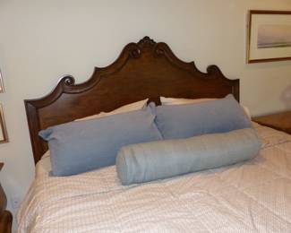 King size bed & night tables (no mattress/boxspring)