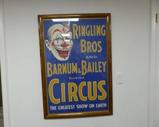 Vintage Barnum & Bailey Circus framed posters