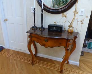 small french country console table