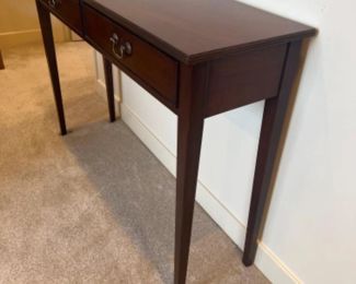 Narrow Wood Entry Console Table - Dovetailed