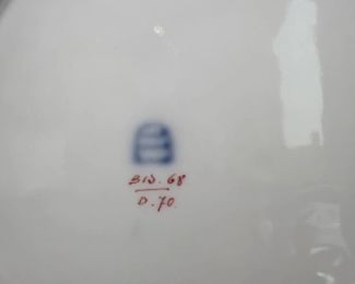 Royal Vienna Cabinet Portrait Porcelain Plate - Cobalt & Gold