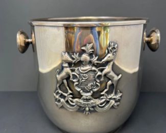 Vintage Ice Bucket / Trophy - Made in Italy - Honor Coat of Arms