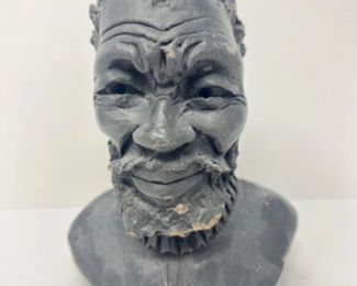 Vintage Hezekiel Ntuli Clay Sculpture Signed Eshowe
