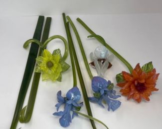 1995 Pilchuck Glass Flowers - Signed