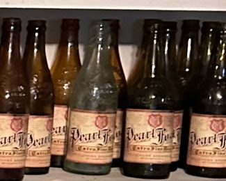 Pearl foam, beer bottles, Mount Clemens, Michigan