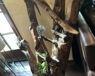 Middle Earth diorama featured on driftwood