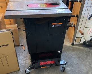 SawStop 10" Professional Cabinet Saw and all boxed accessories