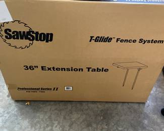SawStop 10" Professional Cabinet Saw and all boxed accessories