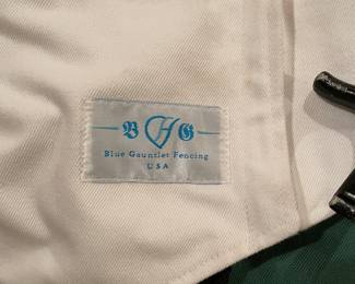 Blue Gauntlet fencing items