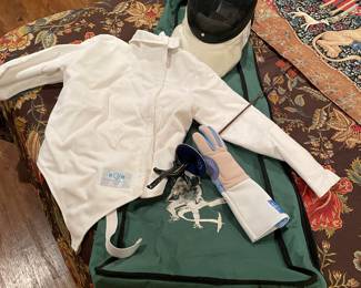 Blue Gauntlet fencing items