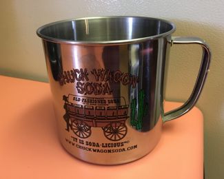 Stainless "Chuck Wagon Soda" cup