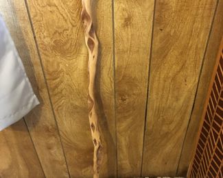 Walking stick w/antler handle