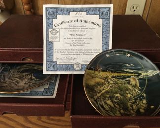 Wolf collectors plates