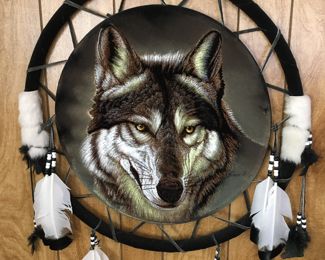 Mexico velvet painted dream catcher