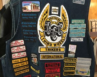 Trikers vest w/patches