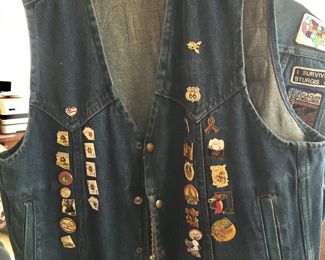 Trikers vest w/patches & pins