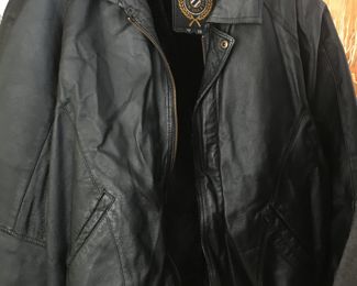 black leather jacket NICE