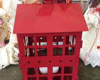 Large hanging "building" candle holder