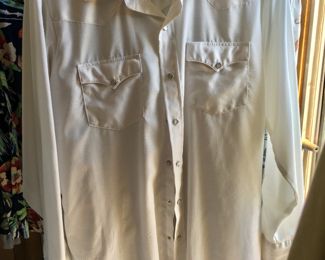 men's XL/XXL western dress shirts