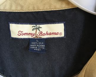 Tommy Bahama sz L silk western shirt