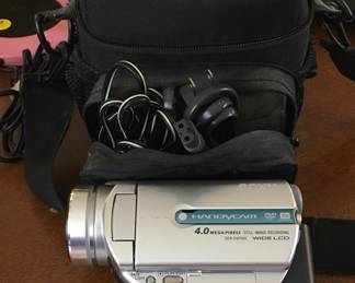 Sony camcorder w/instruction manual, etc