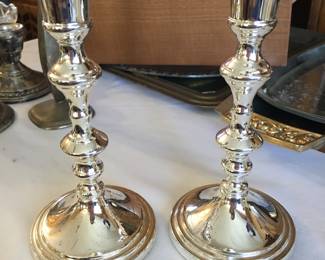 Silver candlesticks 