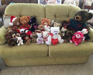 Stuffed bears
LazyBoy love seat