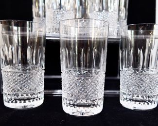 Beautiful Waterford Crystal - Irish Lace Pattern - High Ball Set