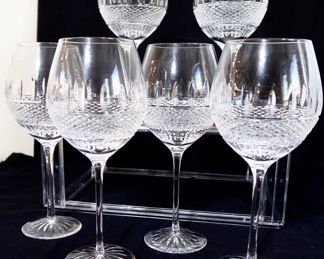 Beautiful Waterford Crystal - Irish Lace Pattern - Wine Glasses