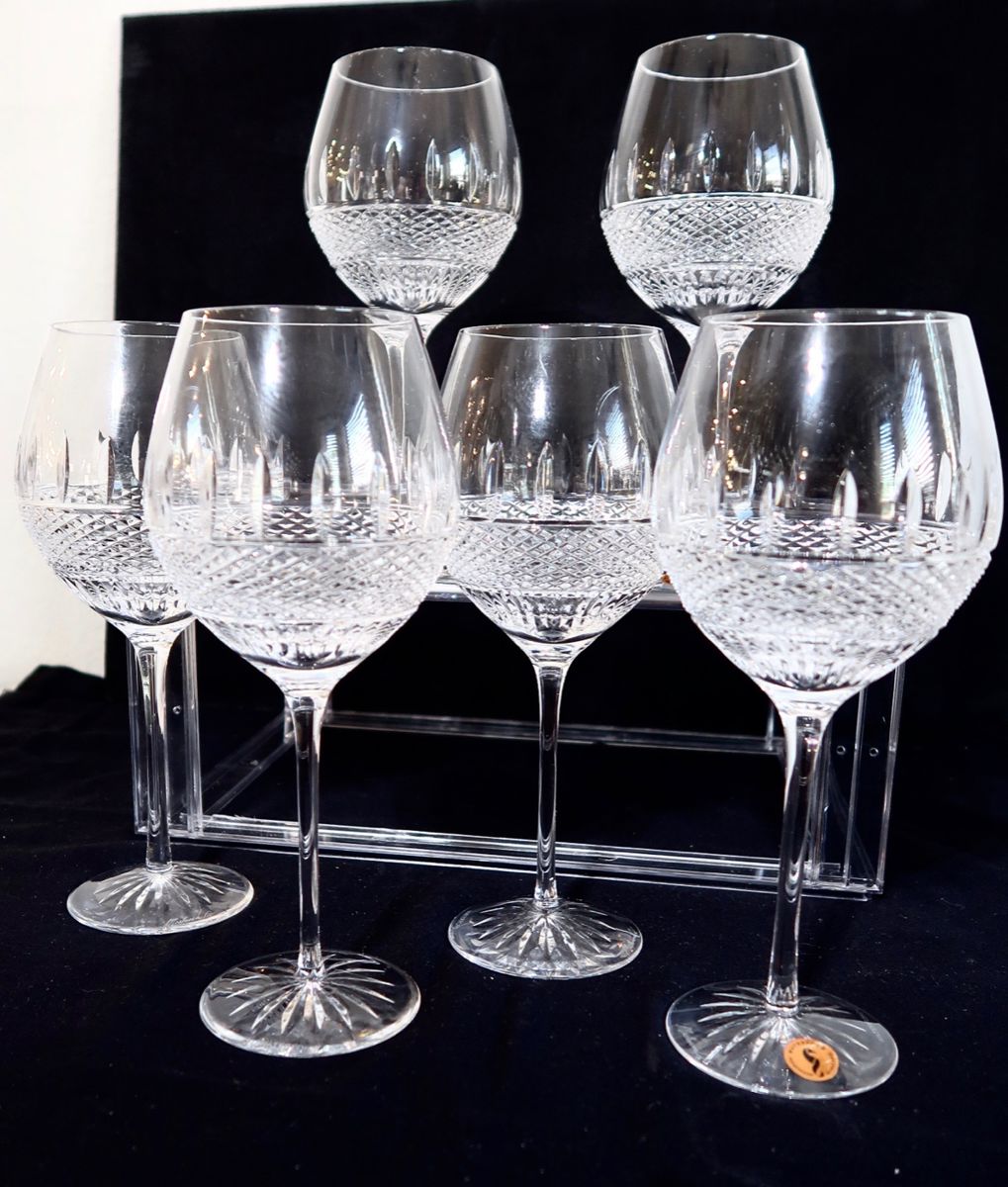 Beautiful Waterford Crystal - Irish Lace Pattern - Wine Glasses